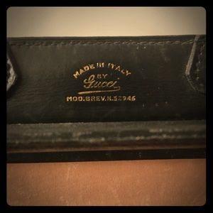 Vintage Gucci briefcase